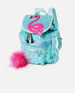 blue sequin backpack