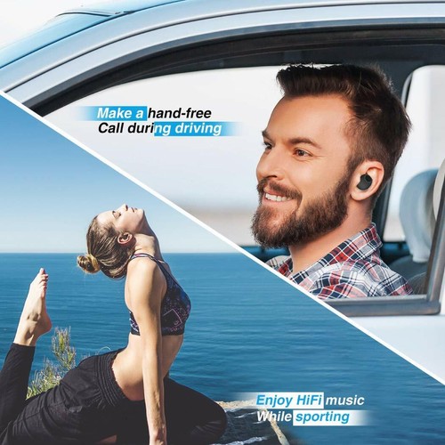 Wireless Earphone Mini Bluetooth Headset Built-in Microphone for Smart Phone - Picture 8 of 12