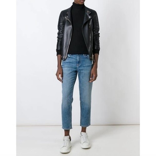 Jeans relaxed Alexander Wang 002 taglia 26 in jeans a vita alta RIDE indaco chiaro invecchiato - Foto 2 di 10