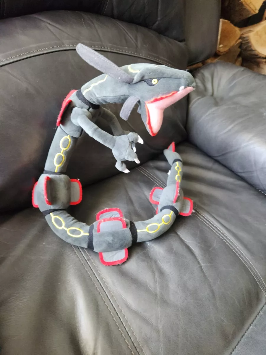 NWT Pokémon Center Shiny Black Rayquaza Posable 30 Plush Gotta Catch them  All