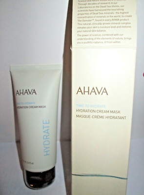 AHAVA Time to Hydrate Hydration Cream Mask 3.4 oz. New in Box