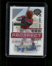 2024 Panini Prospect Edition Baseball #51 Tayshaun Walton Prospect Ticket Auto