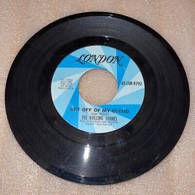 ROLLING STONES: get off of my cloud / i'm free LONDON 7'' Single 45 RPM (G)