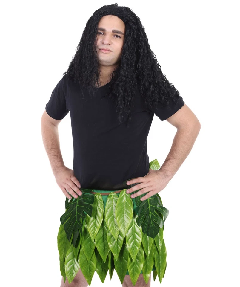 Disfraz de Disfraz HPO Semidiós Hawaiano Hoja Verde para Hombre Adulto, HC-146 (Grande) Foto 3 de 4