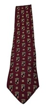 Tommy Hilfiger Men's Tie Vintage Striped Necktie Made In USA Italian Silk W Logo
