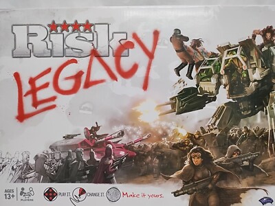 *New Open Box* Hasbro Risk Legacy Board Game Unpunched