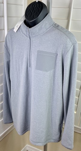 Pull de golf gris Adidas Primegreen Pocket 1/4 zip GU5098 - Homme XL - Neuf avec étiquette 75 $ - Photo 3/5