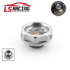 Mugen Power Aluminum Oil Cap Radiator Cap Cover Fuel Filler Tank Silver