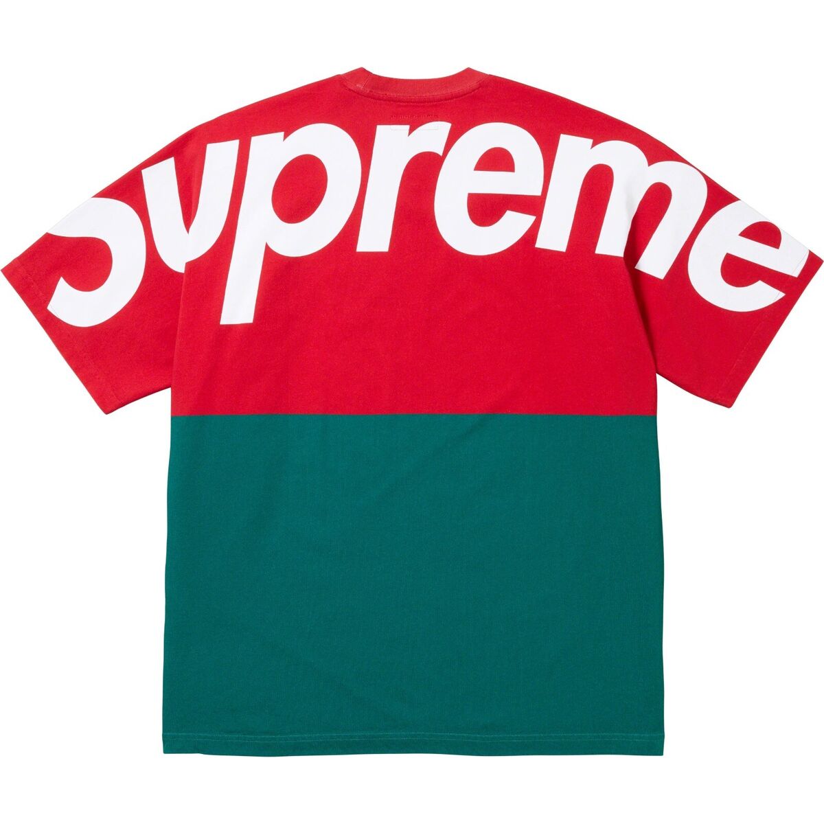 Supreme Split S/S Top Tee FW23 3colors Black Red Blue Size S-XXL New