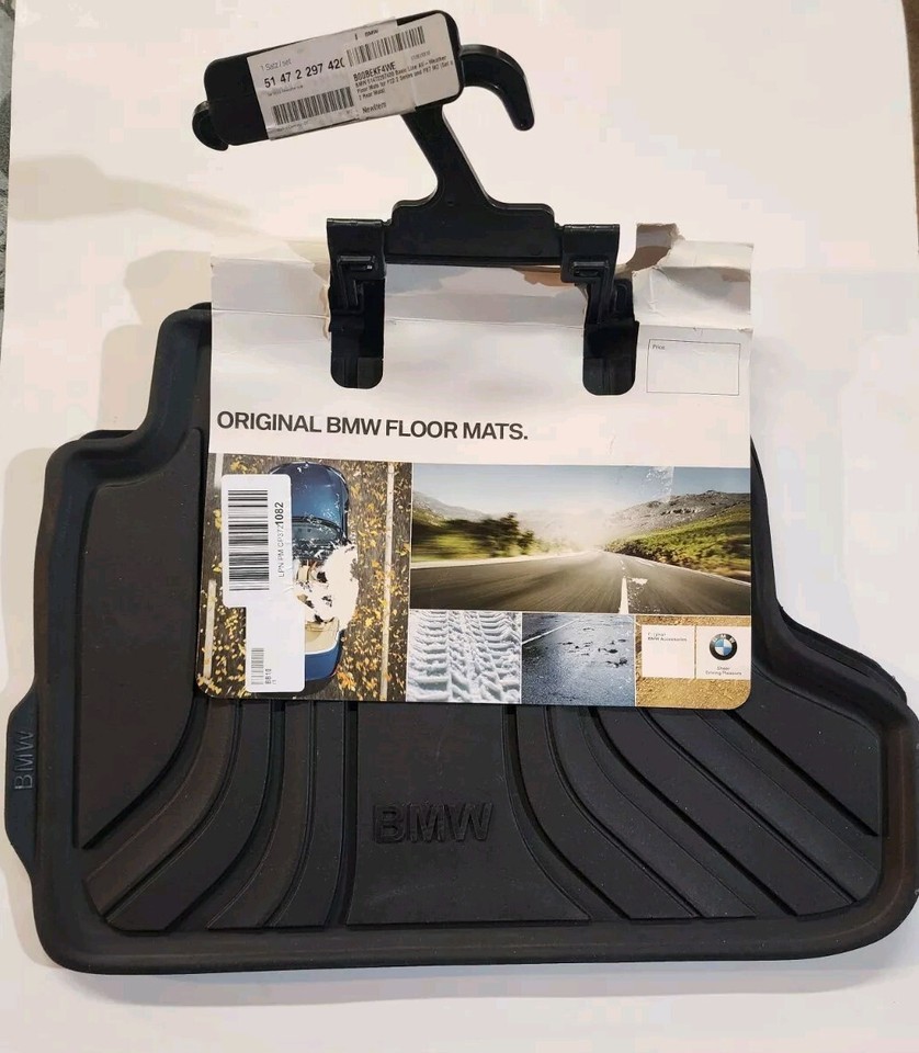 BMW F22 F87 Rear All Weather Rubber Floor Mat Set 51472297420 NEW eBay