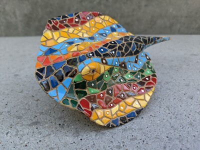 Mosaic Art Handmade Stingray Fish Multi-Color 