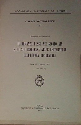 IL ROMANZO RUSSO DEL SECOLO XIX E LA SUA INFLUENZA NELLE LETTERATURA