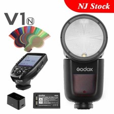 Godox V1-N Round Head Camera Flash TTL 2.4G HSS Xpro-N Transmitter For Nikon
