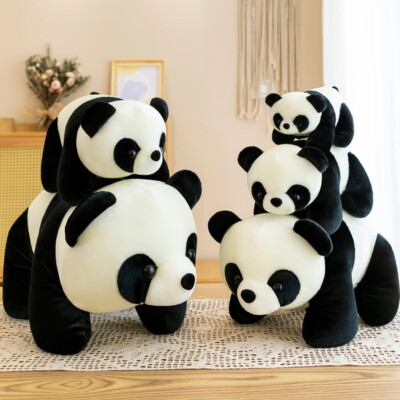 Panda Kuscheltier Teddybär Plüschtier Stofftier Geschenk Plüsch Stichkissen DE ﻿