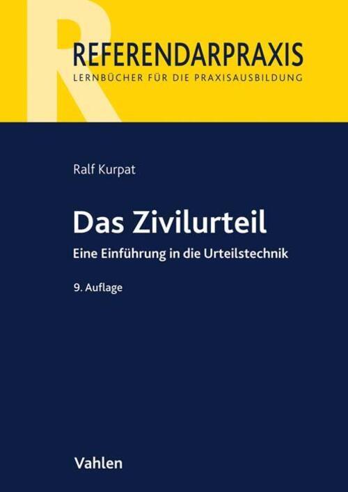 Thumbnail - Das Zivilurteil | Ralf Kurpat | Eine Einführung In Die Urteilstechnik