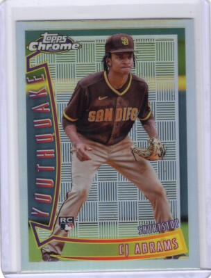 2022 Topps Chrome Sonic - 1996 Youthquake #YQ-5 Cj Abrams Rookie RC
