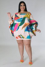 Plus size clothing Off Shoulder Long Sleeve Top