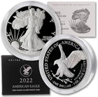 $1 American Eagle SILVER Proof Coin w/Box & Cert (1 Troy oz) 2022