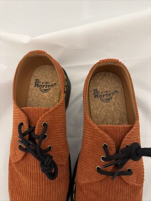 DR. MARTENS Shoes 1461 Mens Size 8 Rust Orange Duchess  display picture 1