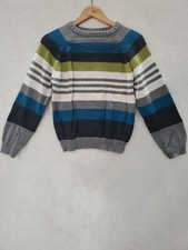 Gymboree Boys Large Size 10-12 Casual Striped Pull Over Cotton Sweater