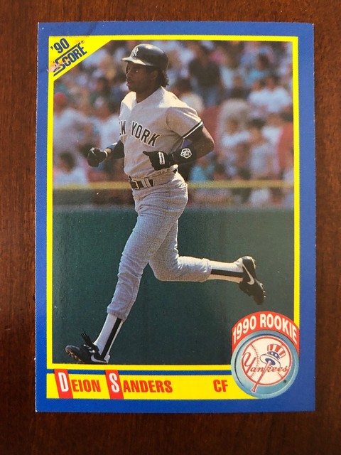 1990 Score Deion Sanders 586 Baseball Card For Sale Online EBay