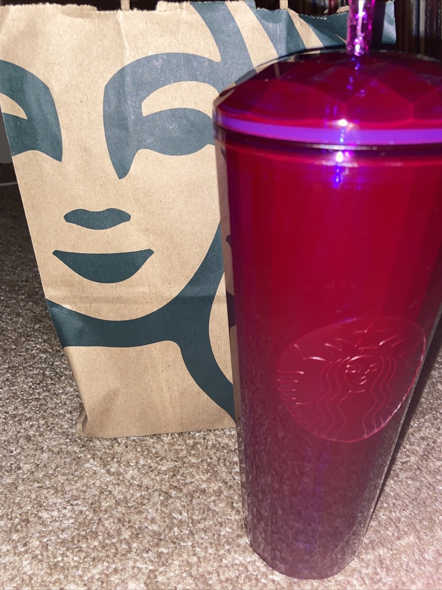 Starbucks Fall Collection 2021 Purple Burgundy Edge Glow Dome Cup Venti  Tumbler