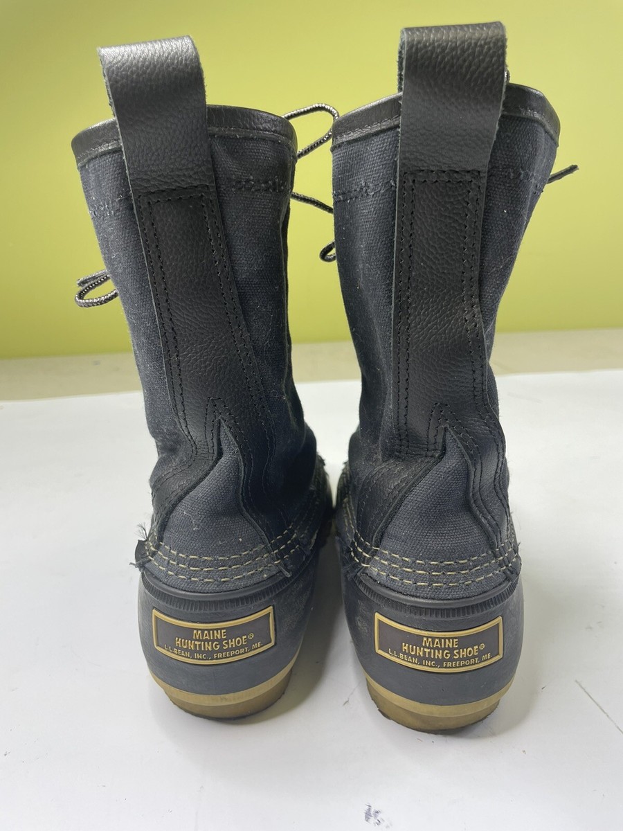 LL Bean Signature Waxed Canvas Maine Hunting Shoe Duck Boots