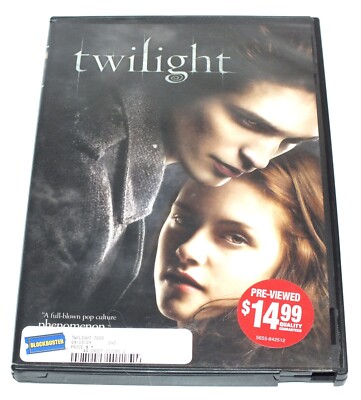 Twilight DVD Vampire Romance 2008 Kristen Stewart Robert Pattinson Movie Film