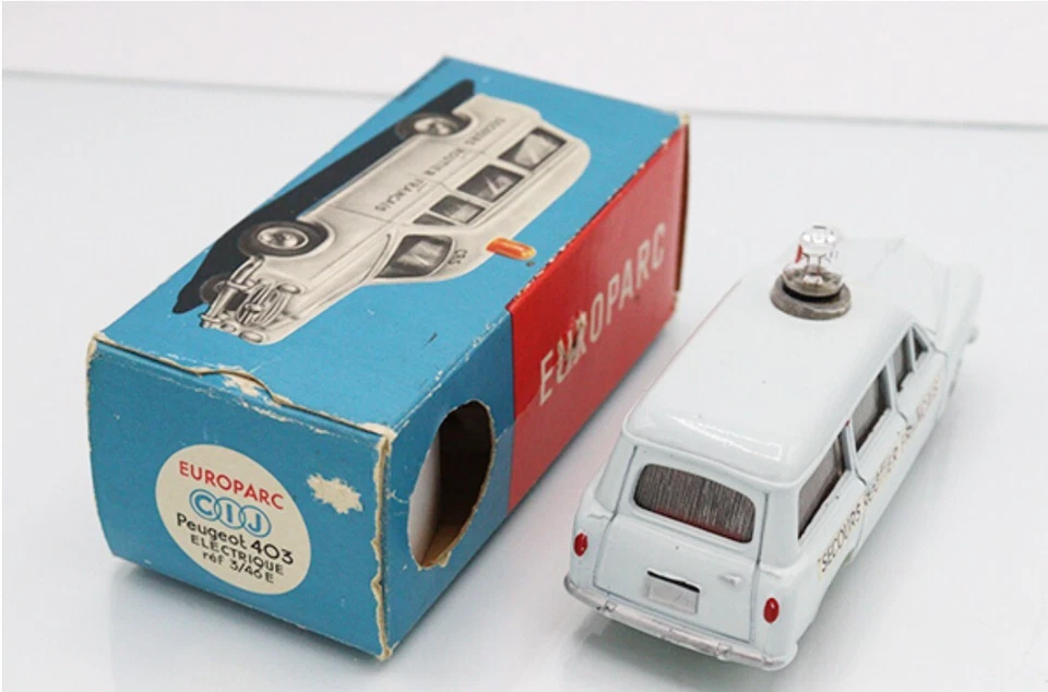 ＾RARE Vintage EUROPARC CIJ  Peugeot 403 ELECTRIQUE ref 3/46E - Image 4 of 4