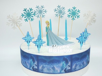 Elsa Frozen Cake Decoration Set Cake Topper Figure Decoration Birthday Ebay