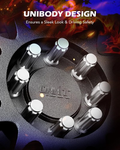 OMT M14x1.5 Wheel Lug Nuts 32 Pack, Chrome Lug Nuts 2 inches Tall Spline Drive - Picture 6 of 8