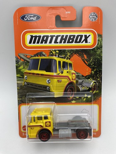 2022 Matchbox Ford Series 1965 FORD C900 Yellow Semi Cab Shell Oil ...
