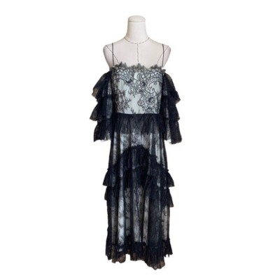 black long sleeve flared dress LARS ANDERSSON main image 1