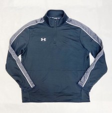 Under Armour Command 1/4 Zip Warm-Up Pullover Jacket Men's Large Black 1383260