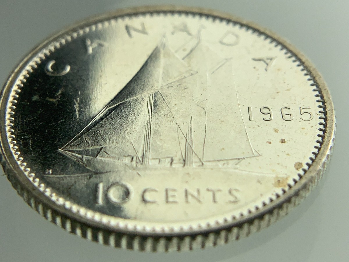 1965 Canada 10 Cents Dime KM# 61 Uncirculated Coin CC763 | eBay