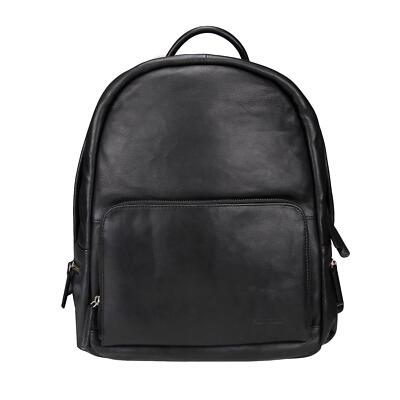 Greenburry Oily Tumbled 691-20 Leder Rucksack Daypack Backpack Schwarz Gurt