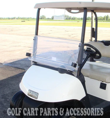 GOLFCO EZGO RXV Clear Windshield 2008-UP Folding Style *Returned Windshields*