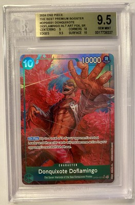 One Piece Doflamingo Op04-031 (Prb01) SR AA Eng BGS 9.5 GEM MINT