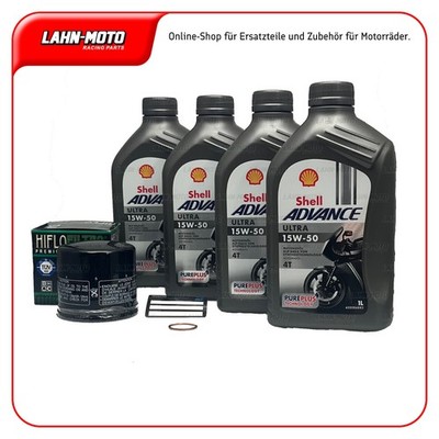 Service Kit Ölwechsel Ölfilter Shell 15W50 passt für Ducati Monster S4 S4R S2R