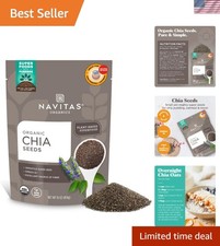 16oz USDA Organic Chia Seeds Versatile Superfood for Smoothies Baking
