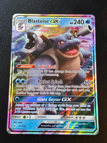 Blastoise GX 35/214 Unbroken Bonds Holo Ultra Rare
