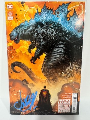 JUSTICE LEAGUE VS GODZILLA VS KONG #3 Variant SIGNED JONBOY MEYERS COA DC NM 9.8