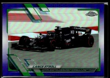 Lance Stroll 2021 Topps Chrome Formula 1 F1 Purple Green Refractor #103 Aston