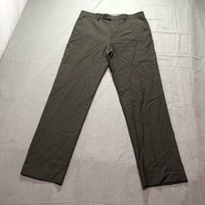 Chaps Dress Pants Men 34x32 Business Office Trouser Old Money Formal Lounge Gray