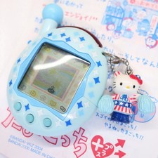 Tamagotchi Connection K-Tama All Blue ver w/ Cheer Kitty Keychain Manual