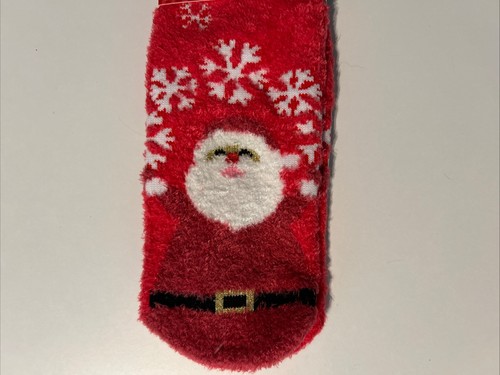 Bath & Body Works SOFT Santa Claus Red Shea-Infused Socks Non-Skid New - Picture 6 of 6