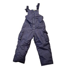OshKosh Bgosh Kids Navy Blue Insulated Snow Bibs Overalls Size 6 elastic leg end