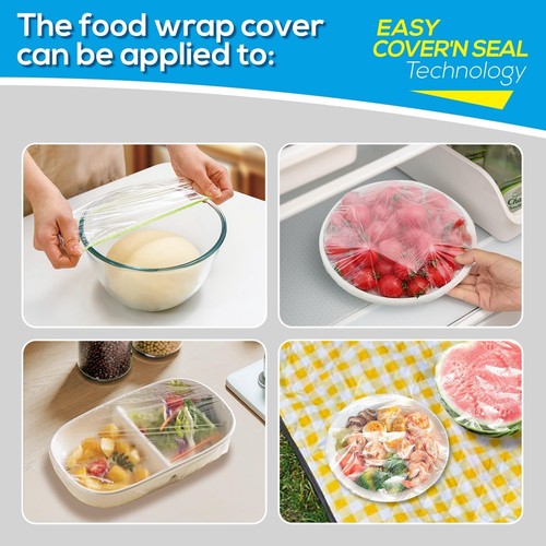 10Inch Bowl Covers, Food Cover Dish Covers, Elastic Stretch Food Stora - Picture 6 of 59