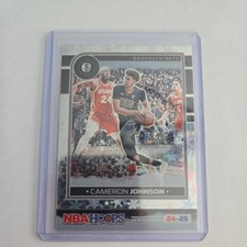 Cameron Johnson Nets Opti-Chrome Winter Prizm 2024-25 Panini NBA Hoops