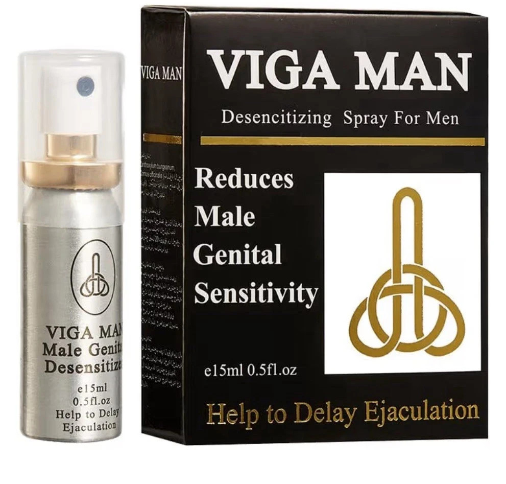 VigaMan Desensitizing Delay Spray for Men Reduces Male Genital Sensitivity 5ml